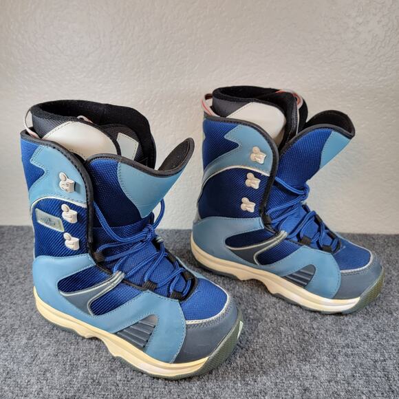 Morrow Rail Womens Snowboard Boots Sz 8 Blue Lace Up All Mountain Gear Beginner - Picture 3 of 9